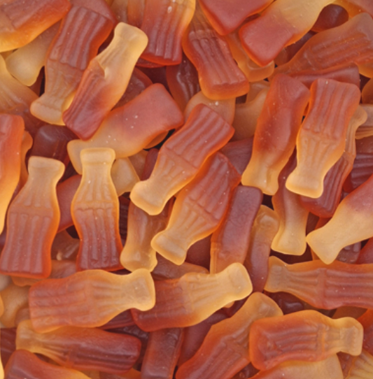 Colaflaschen vegan - Abgabe 100 g weise