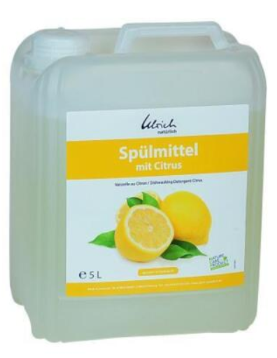 Spülmittel Citrus in der Glasflasche - Abgabe 100 ml. weise