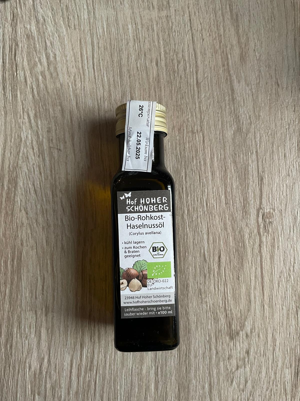 Haselnussöl (Rohkostqualität)