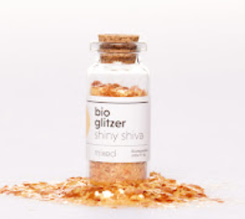 Glitzer im Glasflacon