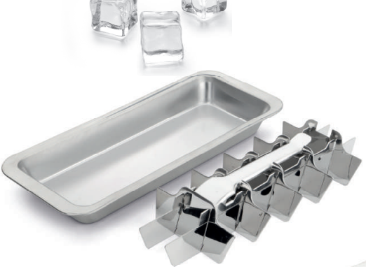 Eiswürfelform aus Edelstahl