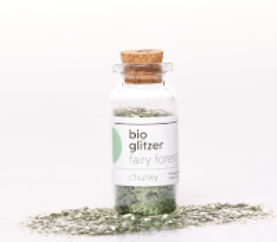 Glitzer im Glasflacon