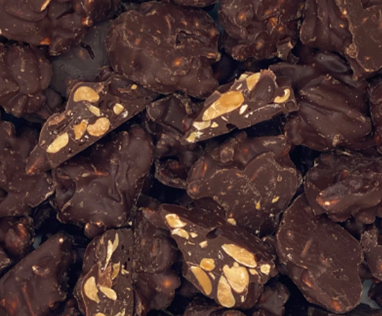 Erdnuss Brocken Zartbitter - Abgabe 100 g weise