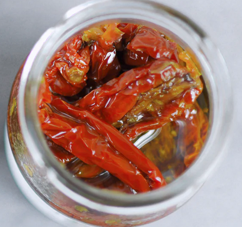 Sonnengetrocknete Tomaten im Pfandglas