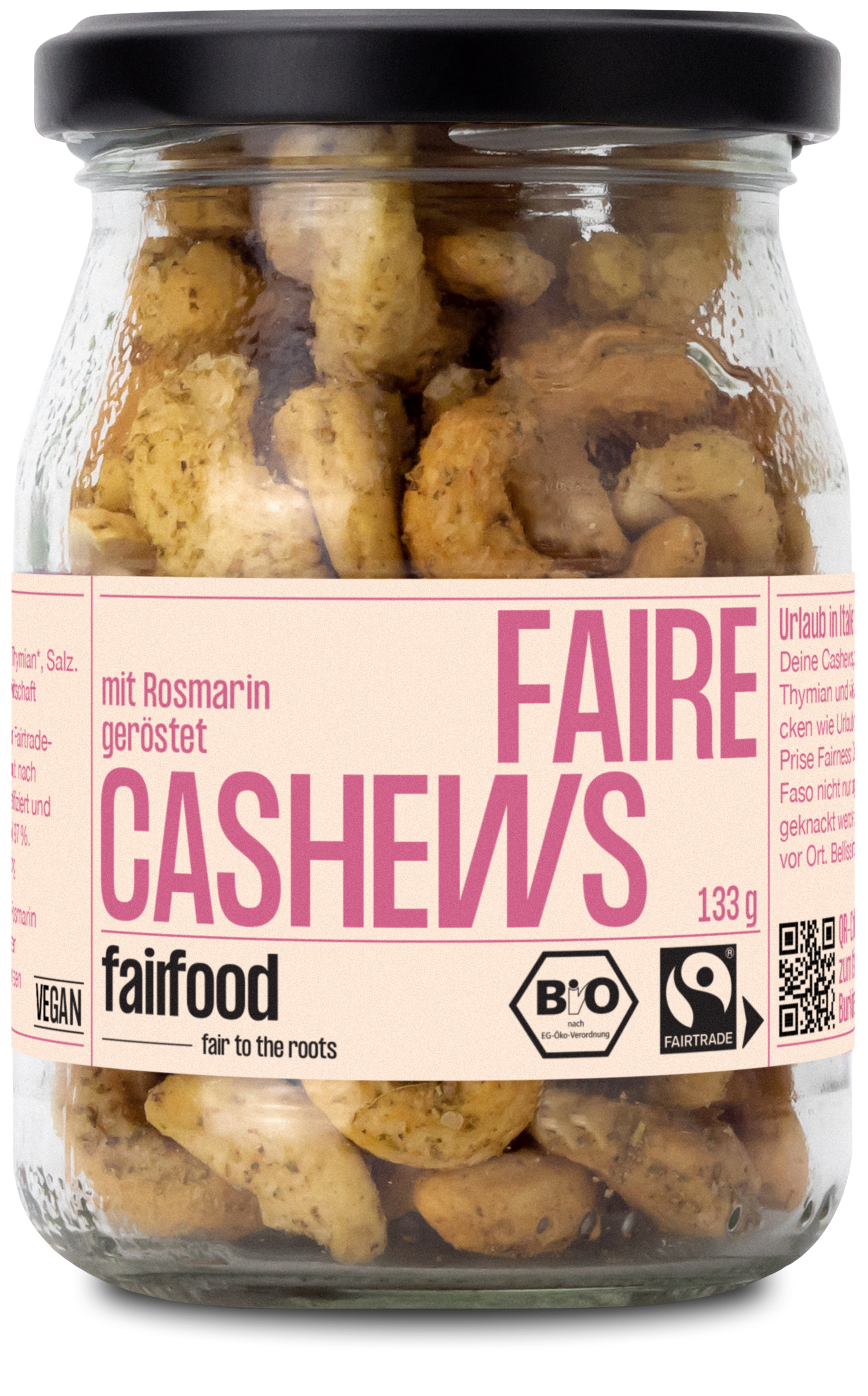 Cashews Rosmarin & Thymian im Pfandglas