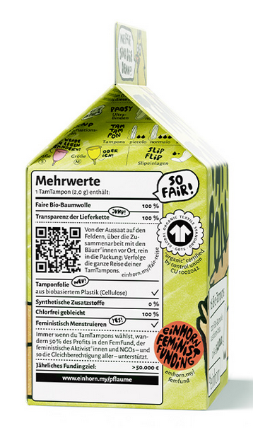 Tampons aus Bio Baumwolle