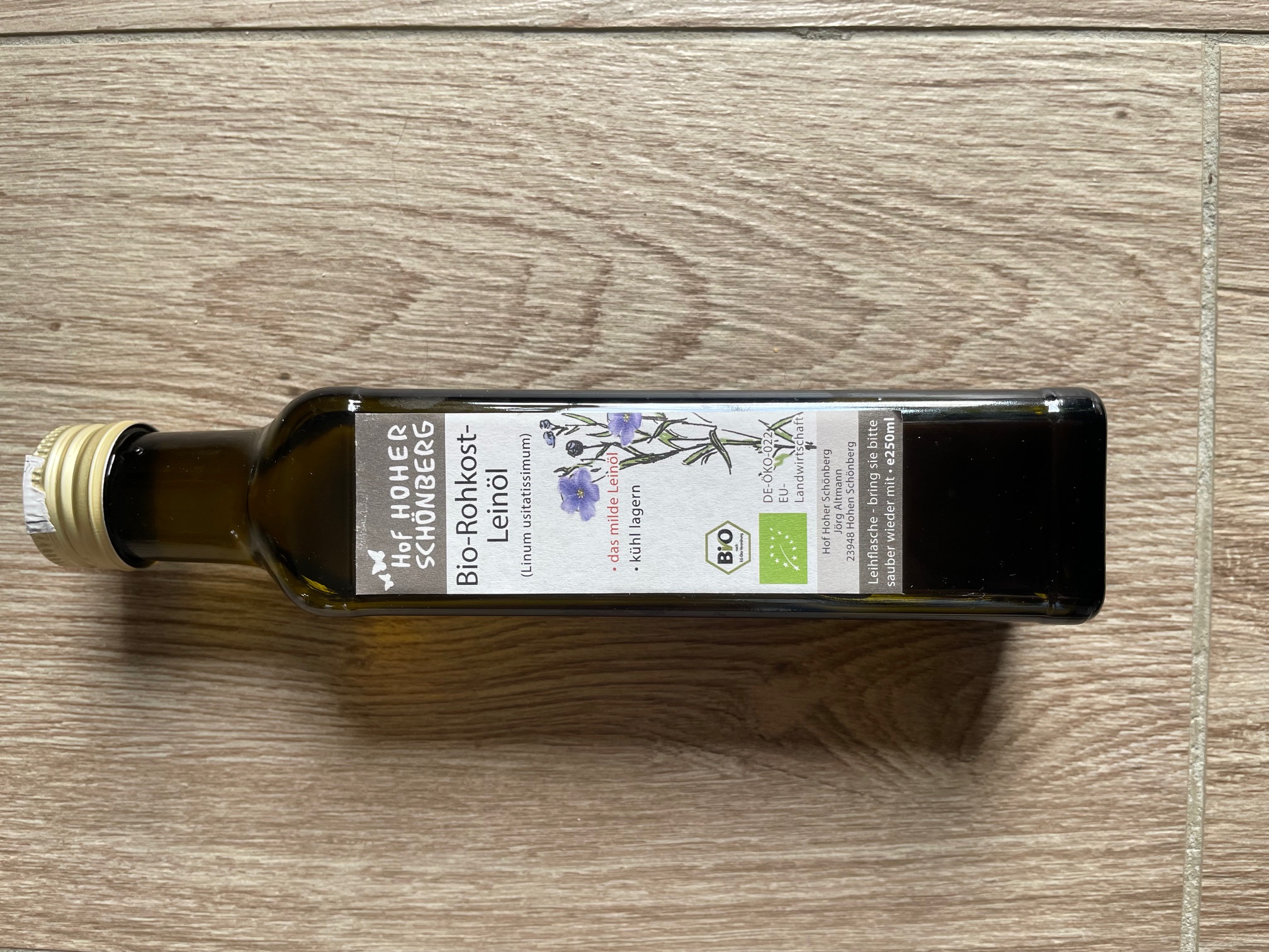 Leinöl 250 ml (Rohkostqualität)